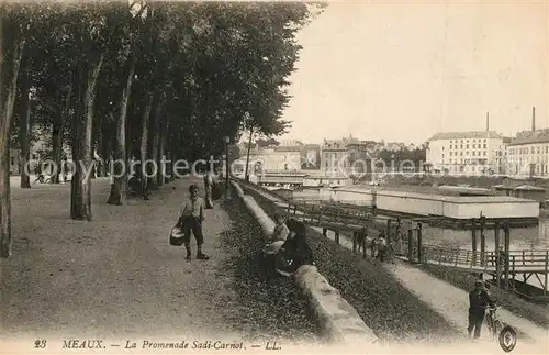 AK / Ansichtskarte Meaux_Seine_et_Marne Promenade Sadi Carnot Meaux_Seine_et_Marne