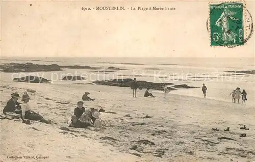 AK / Ansichtskarte Mousterlin La plage a maree haute 