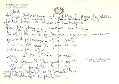 AK / Ansichtskarte Aubazines Vue aerienne Aubazines