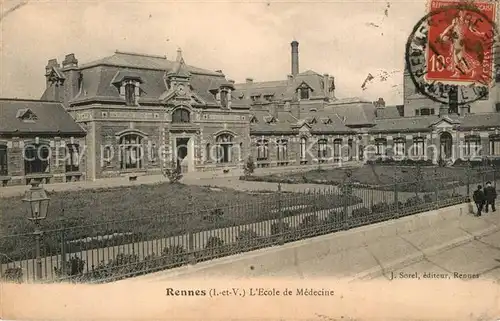 AK / Ansichtskarte Rennes_Ille et Vilaine Ecole de Medecine 