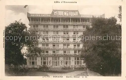 AK / Ansichtskarte Dinard_Ille_et_Vilaine_Bretagne Gailic Hotel Dinard_Ille