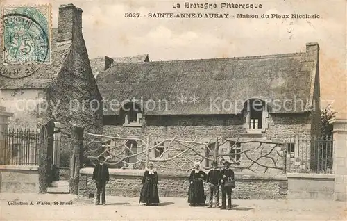 AK / Ansichtskarte Sainte Anne d_Auray Maison du Pieux Nicolazic  Sainte Anne d Auray