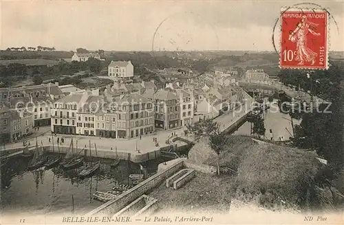 AK / Ansichtskarte Belle Ile en Mer Palais Arriere Port Belle Ile en Mer