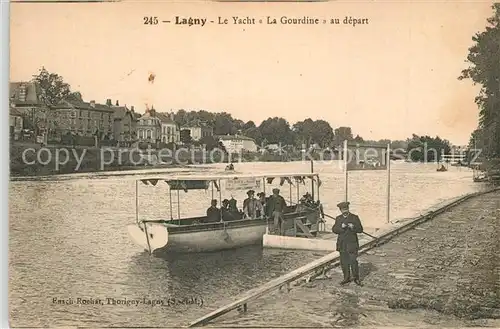AK / Ansichtskarte Lagny Yacht La Gourdine  Lagny