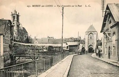 AK / Ansichtskarte Moret sur Loing Pont  Moret sur Loing