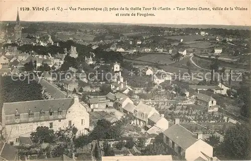 AK / Ansichtskarte Vitre_d_Ille et Vilaine Tour Notre Dame Vallee de la Vilaine Route de Fougeres  Vitre_d_Ille et Vilaine