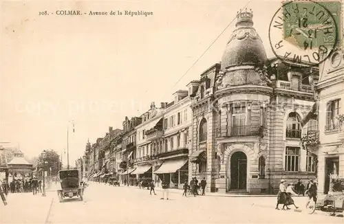 AK / Ansichtskarte Colmar_Haut_Rhin_Elsass Avenue de la Republique  Colmar_Haut_Rhin_Elsass