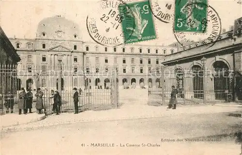 AK / Ansichtskarte Marseille_Bouches du Rhone Caserne St Charles  Marseille