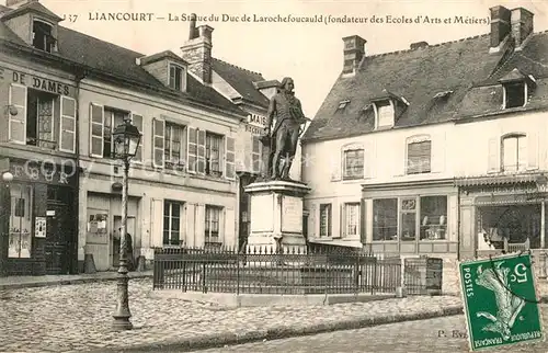 AK / Ansichtskarte Liancourt Statue du Duc de Larochefoucauld  Liancourt