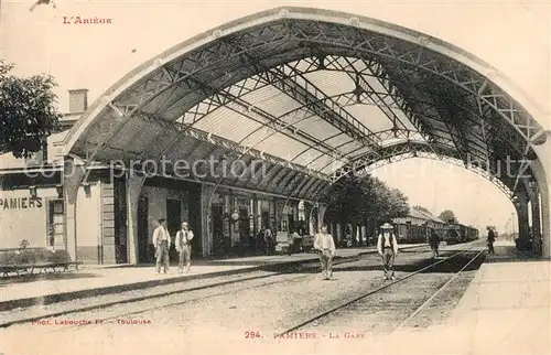 AK / Ansichtskarte Pamiers La gare Bahnhof Pamiers
