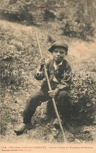 AK / Ansichtskarte Ax les Thermes Jeune patre au Plateau de Chioul Ax les Thermes