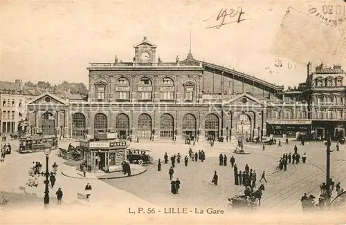 AK / Ansichtskarte Lille_Nord La Gare Lille_Nord