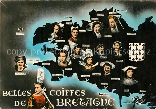 AK / Ansichtskarte Auray Belles coiffes de Bretagne Auray