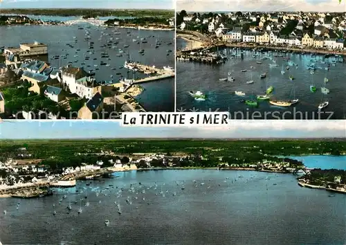 AK / Ansichtskarte La_Trinite sur Mer Le port et vue panoramique vue aerienne La_Trinite sur Mer