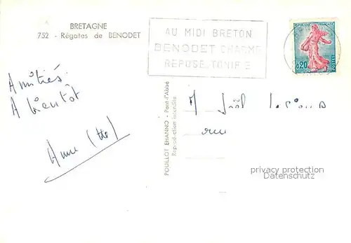 AK / Ansichtskarte Benodet Regates Benodet