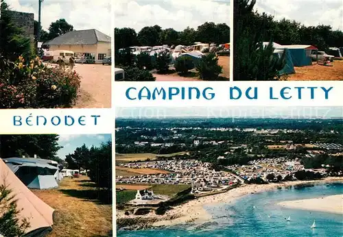 AK / Ansichtskarte Benodet Camping du Letty Plage vue aerienne Benodet