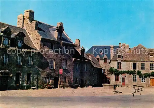 AK / Ansichtskarte Locronan Place du XVIe et XVIIe siecle vieilles demeures puits commun Locronan