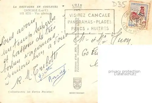 AK / Ansichtskarte Cancale Vue generale Cancale