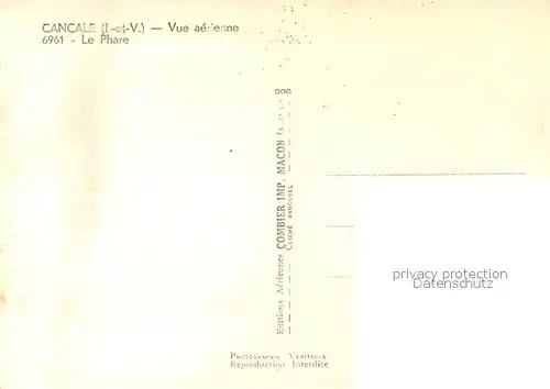AK / Ansichtskarte Cancale Phare vue aerienne Cancale