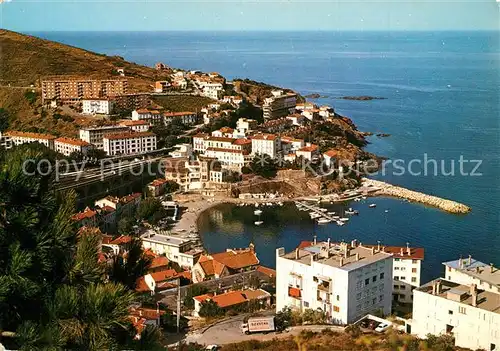 AK / Ansichtskarte Cerbere Frontiere Franco Espagnole Baie vue aerienne Cerbere
