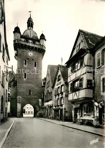 AK / Ansichtskarte Selestat_Bas_Rhin_Elsass Tour de l horloge Rue des Chevaliers Selestat_Bas_Rhin_Elsass