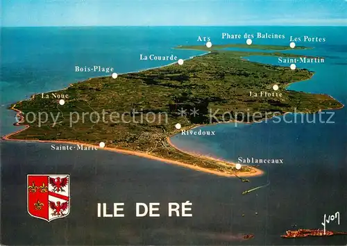 AK / Ansichtskarte Ile_de_Re Vue aerienne Collection Couleurs et Lumiere de France Ile_de_Re