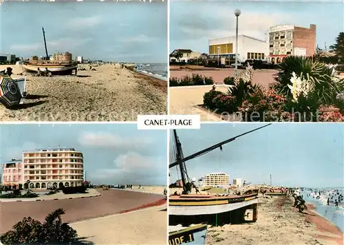 AK / Ansichtskarte Canet_Plage Vue d ensemble Casino Hotel Carrefour Boulevard de la Mer Canet_Plage