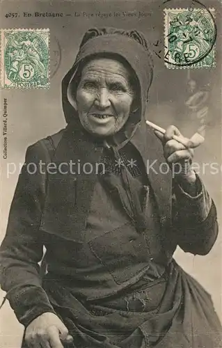 AK / Ansichtskarte Bretagne_Region Pipe regaye les Vieux Jours Bretagne Region