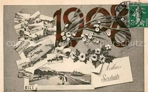 AK / Ansichtskarte Nice_Alpes_Maritimes Meilleurs Souhaits Nice_Alpes_Maritimes