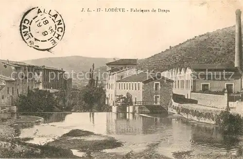 AK / Ansichtskarte Lodeve Fabriques de Draps Lodeve