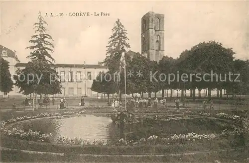 AK / Ansichtskarte Lodeve Le Parc Lodeve