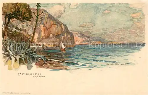 AK / Ansichtskarte Beaulieu sur Mer Cap Roux Kuenstlerkarte Beaulieu sur Mer