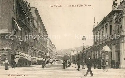 AK / Ansichtskarte Nice_Alpes_Maritimes Avenue Felix Faure Nice_Alpes_Maritimes