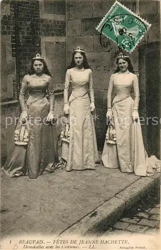 AK / Ansichtskarte Beauvais Fetes de Jeanne Hachette Demoiselles  avec les Costumes Beauvais