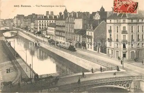 AK / Ansichtskarte Rennes_Ille et Vilaine Panorama Quais 