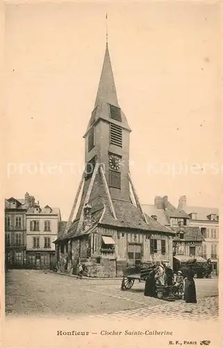 AK / Ansichtskarte Honfleur Clocher Sainte Catherine Honfleur