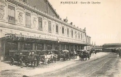 AK / Ansichtskarte Marseille_Bouches du Rhone Gare St Charles Marseille