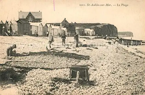 AK / Ansichtskarte Saint Aubin sur Mer_Calvados Plage  Saint Aubin sur Mer