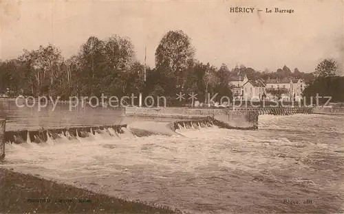AK / Ansichtskarte Hericy Barrage Hericy