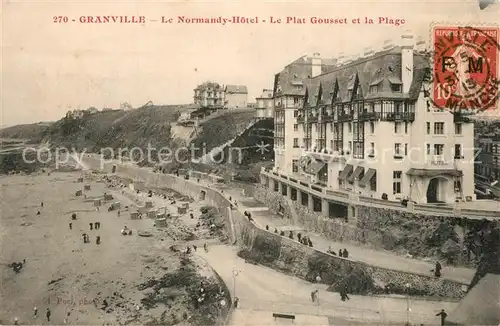AK / Ansichtskarte Granville_Manche Normandy Hotel Plat Gousset Plage  Granville_Manche