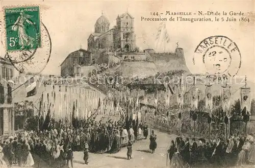 AK / Ansichtskarte Marseille_Bouches du Rhone Procession de l Inauguration 5 Juin 1864 Marseille