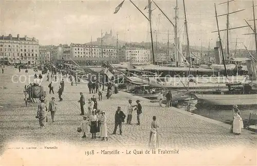 AK / Ansichtskarte Marseille_Bouches du Rhone Quai de la Fraternite Marseille