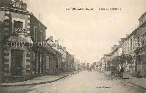 AK / Ansichtskarte Montmarault Route de Montlucon Montmarault