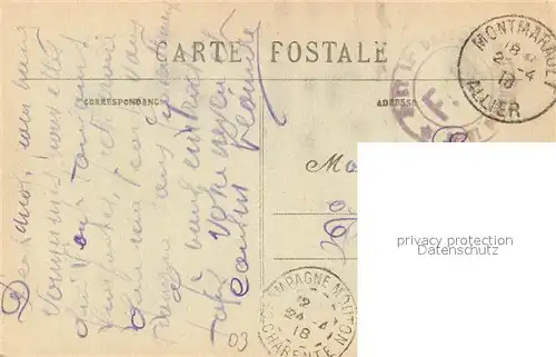 AK / Ansichtskarte Montmarault Route de Montlucon Montmarault