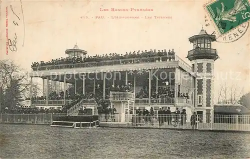 AK / Ansichtskarte Pau Hippodrome Tribunes Pau
