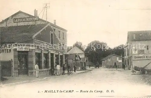 AK / Ansichtskarte Mailly le Camp Route du Camp Mailly le Camp