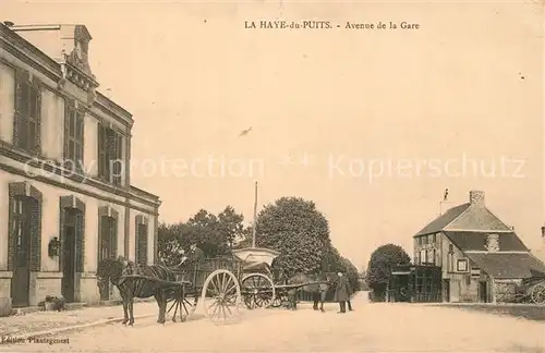 AK / Ansichtskarte La_Haye du Puits Avenue de la Gare La_Haye du Puits