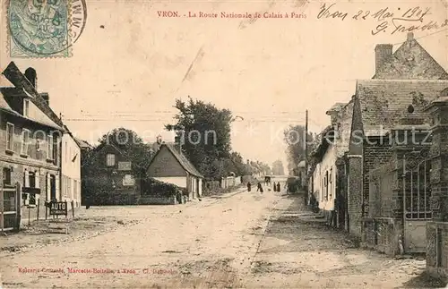 AK / Ansichtskarte Vron Route Nationale de Calais a Paris Vron