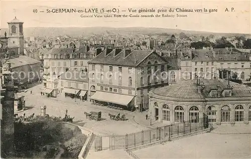 AK / Ansichtskarte Saint Germain en Laye Vue generale prise du chateau vers la gare Saint Germain en Laye