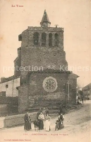 AK / Ansichtskarte Giroussens Eglise Saint Salvi Giroussens